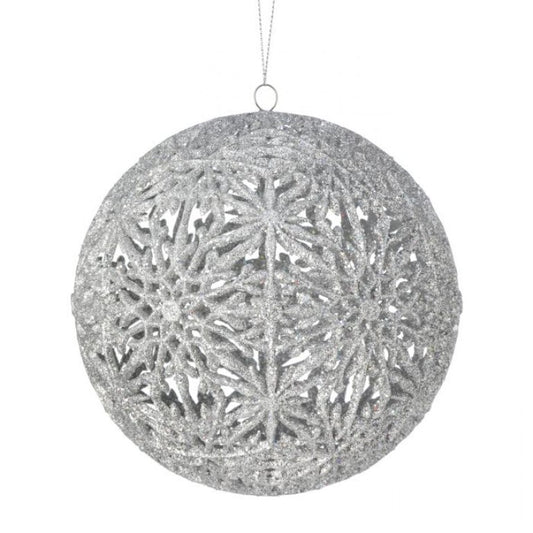 150Mm Snowflake Hollow Ball Ornament