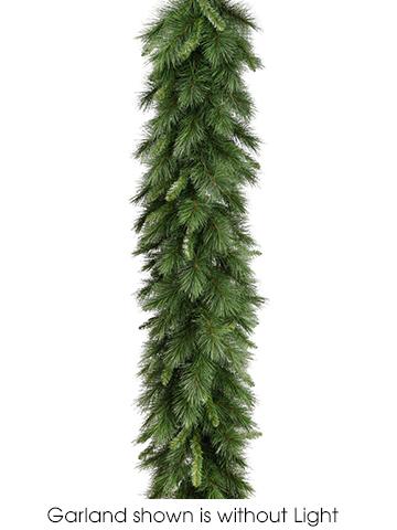 9''X 24" Long Needle Mixed Pine Garland with Lights