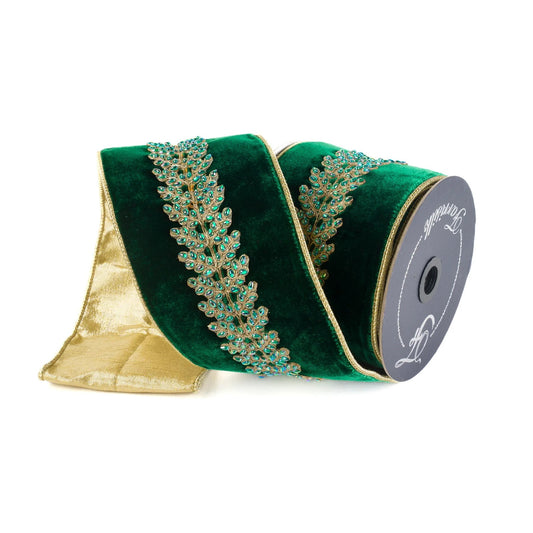 4" X 5Yd Enchanted Vine, Emerald