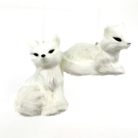 4" Ornament Furry Fox (ASST/ 2)