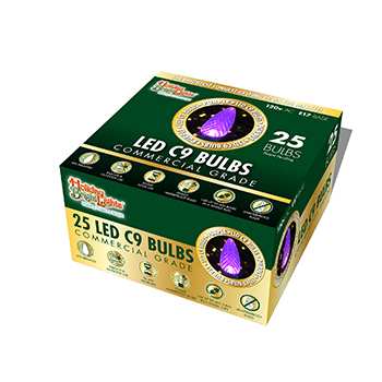 LED C9 SMD Bulb - Purple (25/ Box)