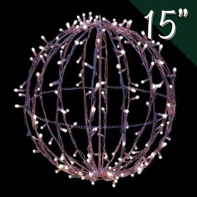 15" Foldable Sphere - Brown/Pure White