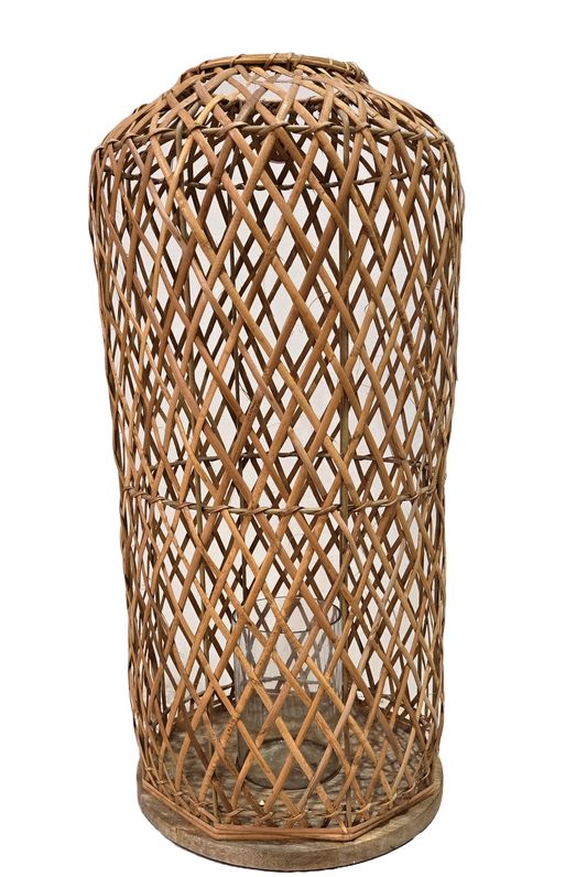 24.75"H X 11.75"D Lantern with Glass