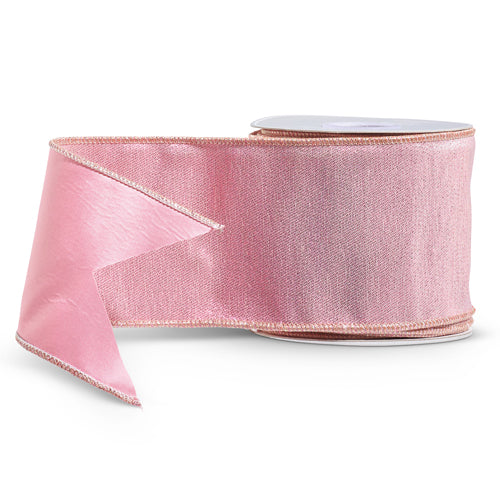 4" x 10Yds Metallic Pink Ribbon