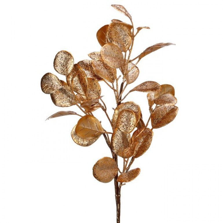 26" Glitter Ruscus Spray Dark Gold