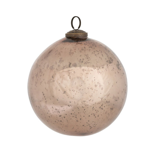 Shiny Champagne Glass Ball Ornament 6"