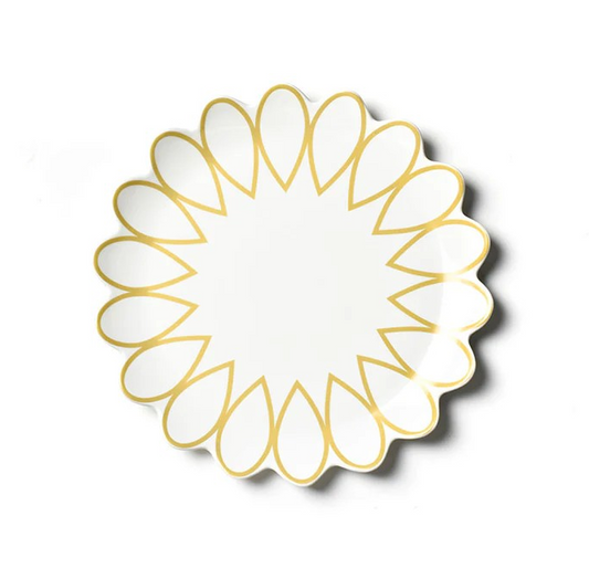 Deco Gold Scallop 13" Platter