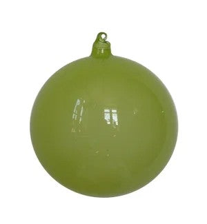 180Mm Ornament Bubblegum Glass Ball Lime
