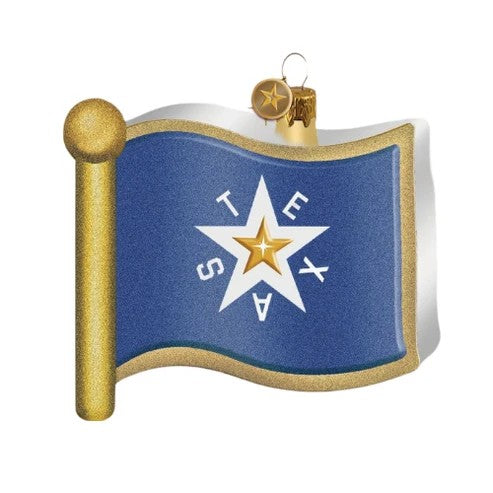 Republic of Texas Flag 2025 Texan Christmas Ornament
