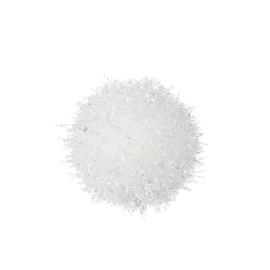 5" Snow Ball Ornament White