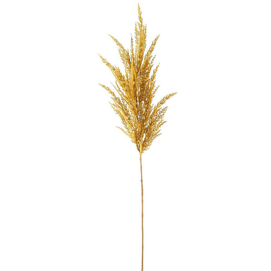 36" Pampas Grass Spray Mustard