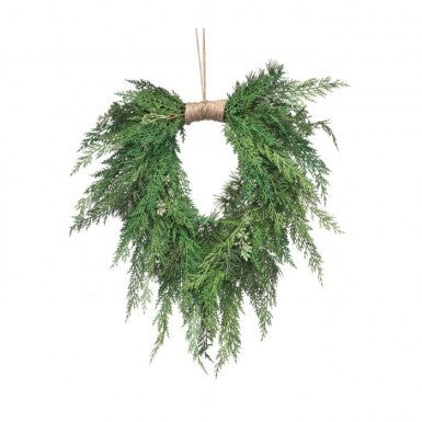 22" Cedar Heart Shape Hanging