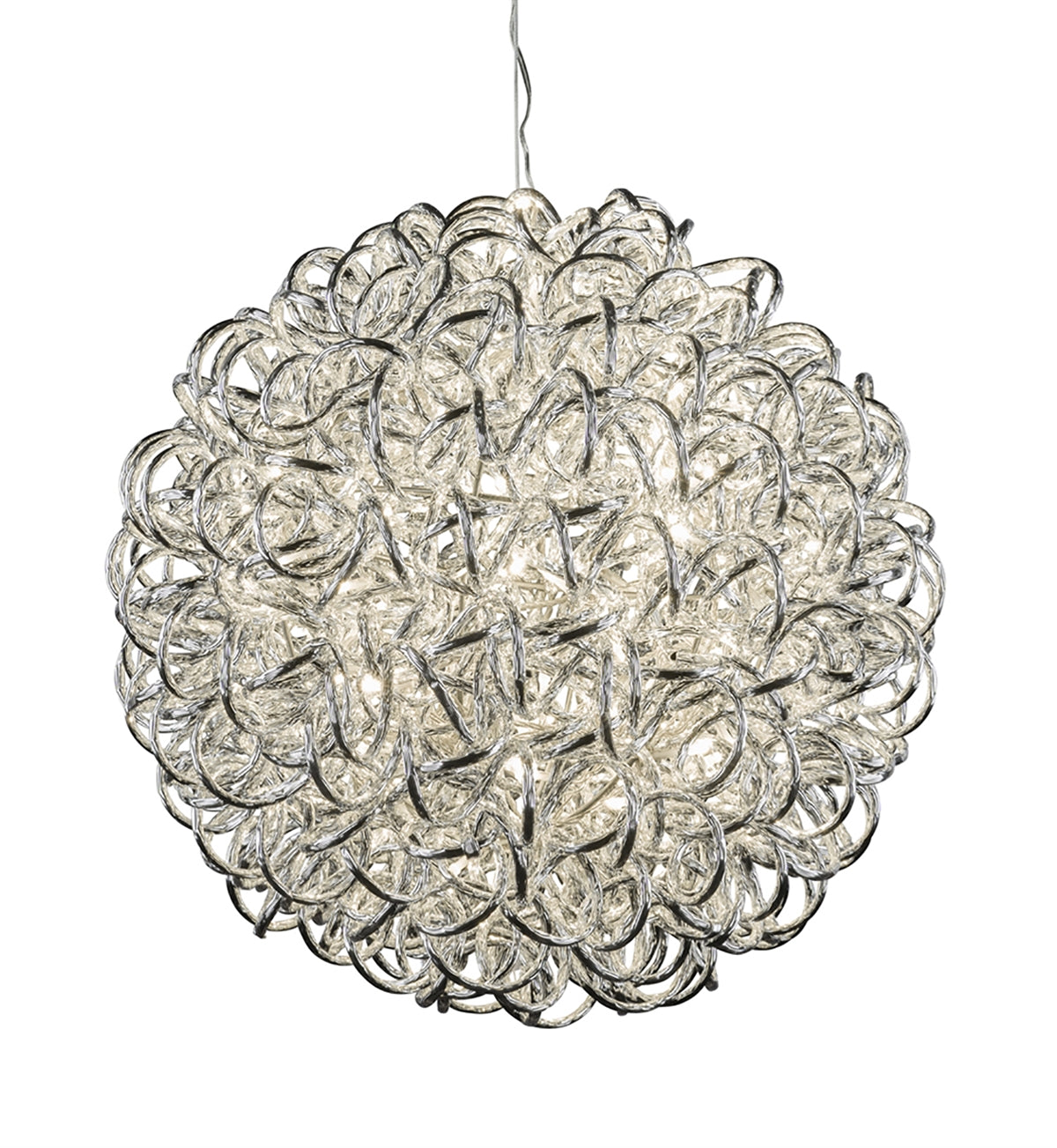 18" Spiral Orb - Silver