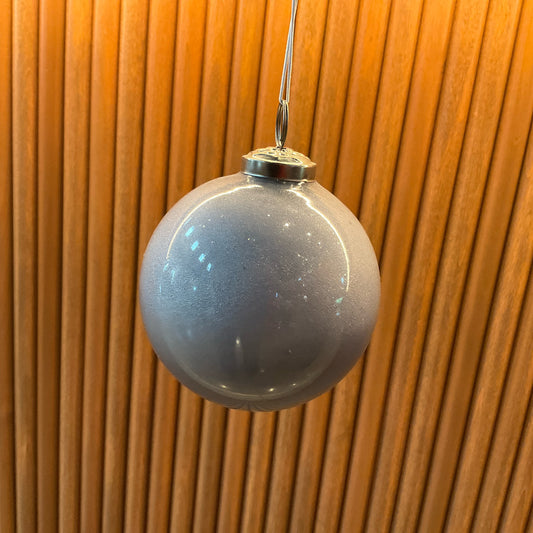 4" Silver Ball Ornament