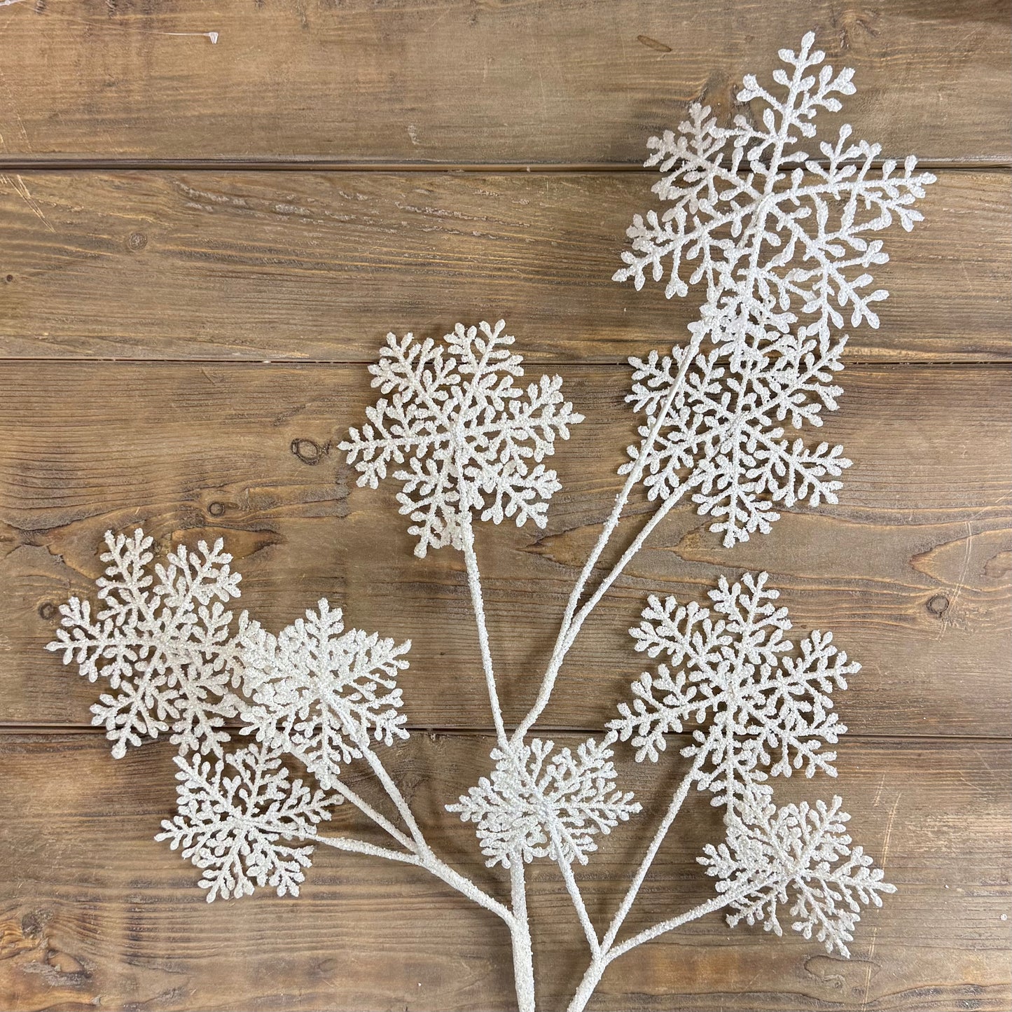 36" Frosted Snowflake Spray