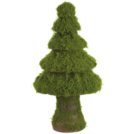 24" Moss Topiary Tree Green