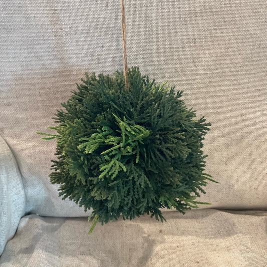 5" Ornament Real Touch Cedar Ball