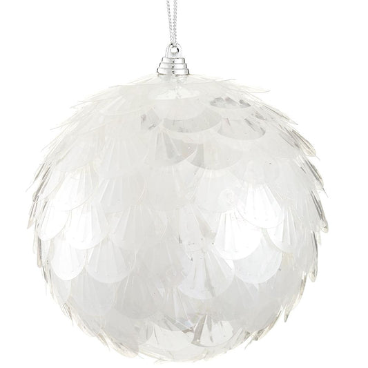 5" Bangle Ball Ornament Iridescent
