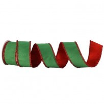 2.5" X 10Y Metallic Edge Fused Dupion Ribbon