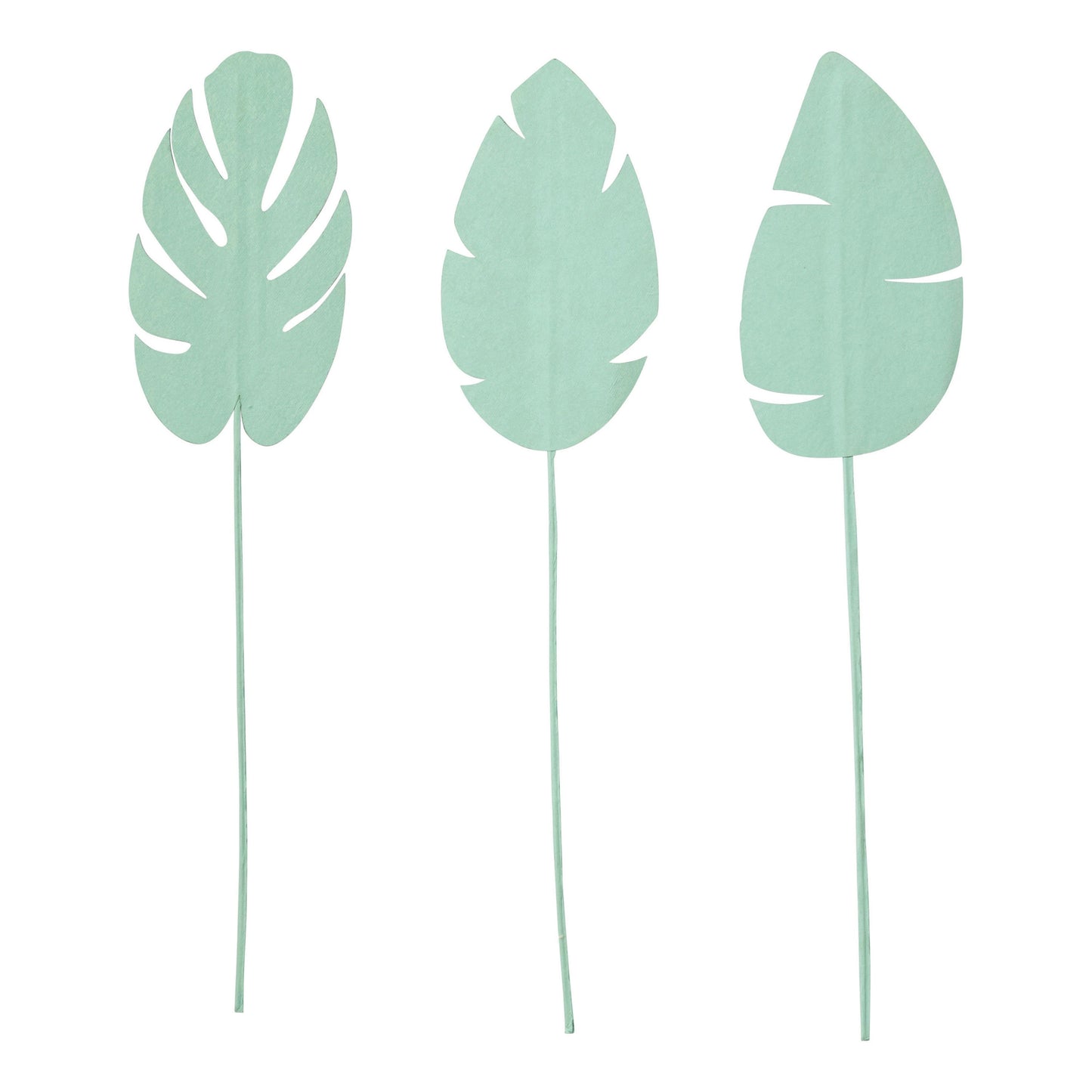 24"H Paper Leaf Pick, Mint