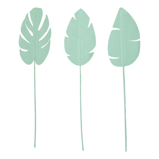 24"H Paper Leaf Pick, Mint