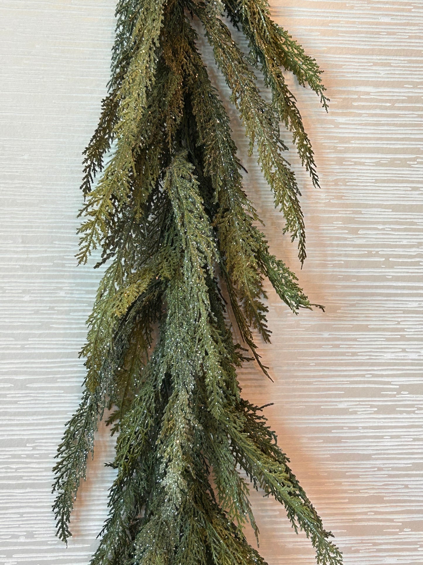 8' Iced Cedar Swag Garland GR