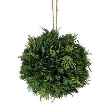 8" Ornament Real Touch Cedar Ball
